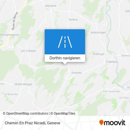 Chemin En Praz Nicadi Karte