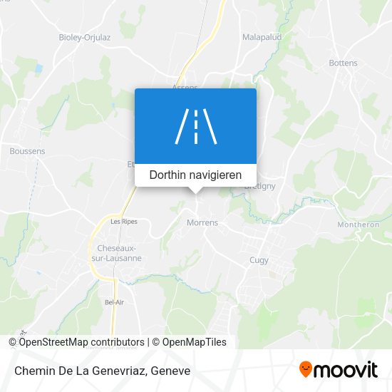 Chemin De La Genevriaz Karte