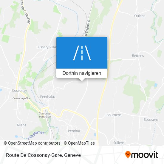 Route De Cossonay-Gare Karte