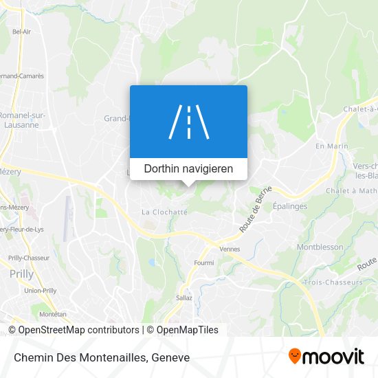 Chemin Des Montenailles Karte