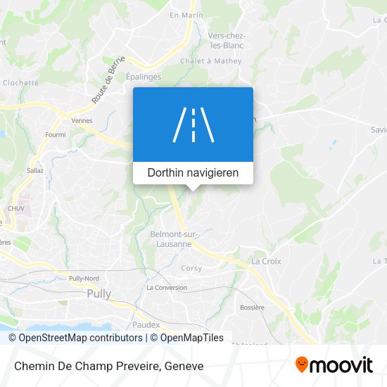 Chemin De Champ Preveire Karte