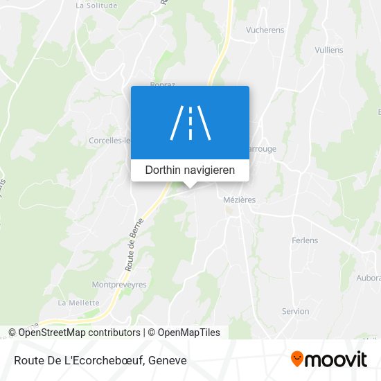 Route De L'Ecorchebœuf Karte