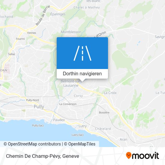 Chemin De Champ-Pévy Karte