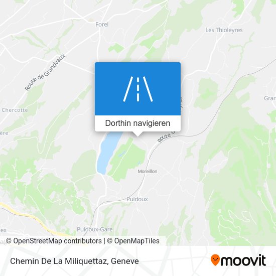 Chemin De La Miliquettaz Karte