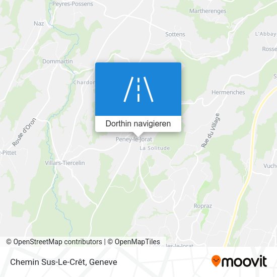 Chemin Sus-Le-Crêt Karte