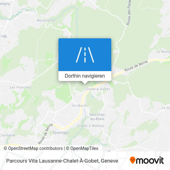 Parcours Vita Lausanne-Chalet-À-Gobet Karte