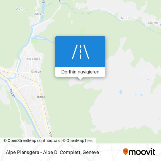 Alpe Piansgera - Alpe Di Compiett Karte