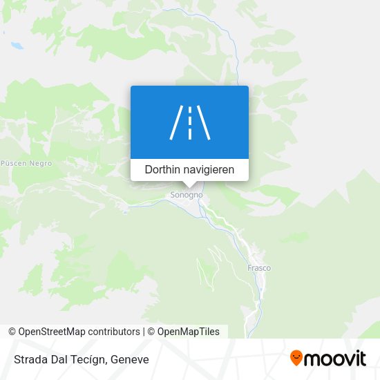 Strada Dal Tecígn Karte