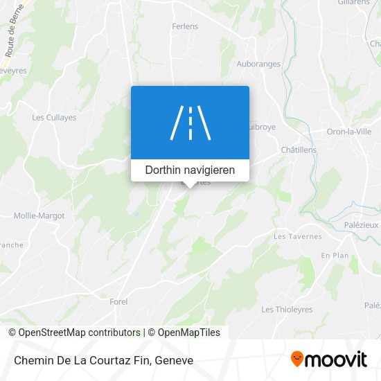 Chemin De La Courtaz Fin Karte