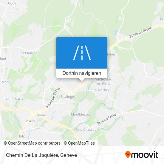Chemin De La Jaquière Karte