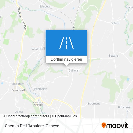 Chemin De L'Arbalère Karte