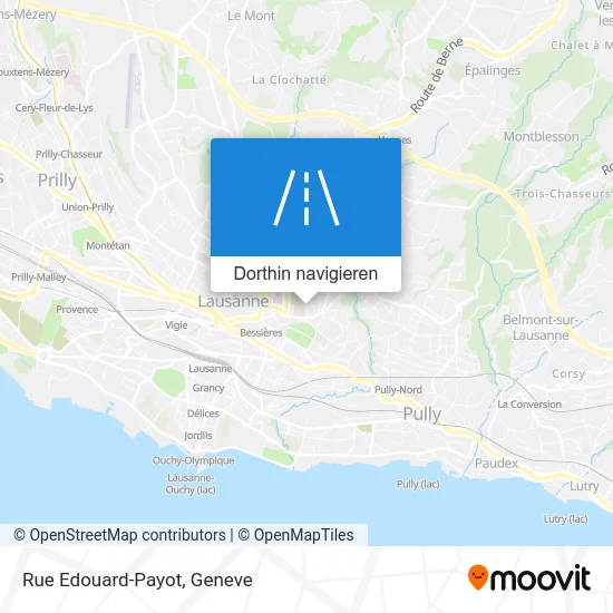 Rue Edouard-Payot Karte