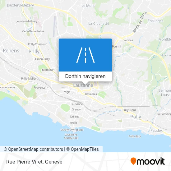 Rue Pierre-Viret Karte