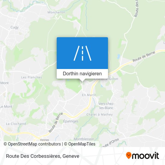 Route Des Corbessières Karte