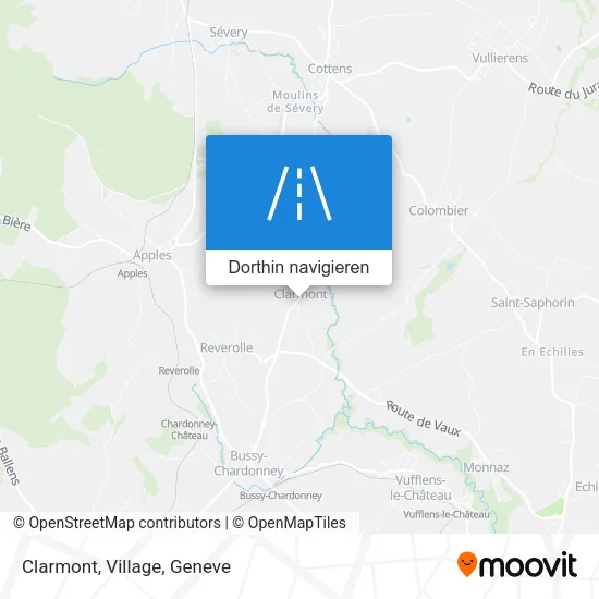 Clarmont, Village Karte