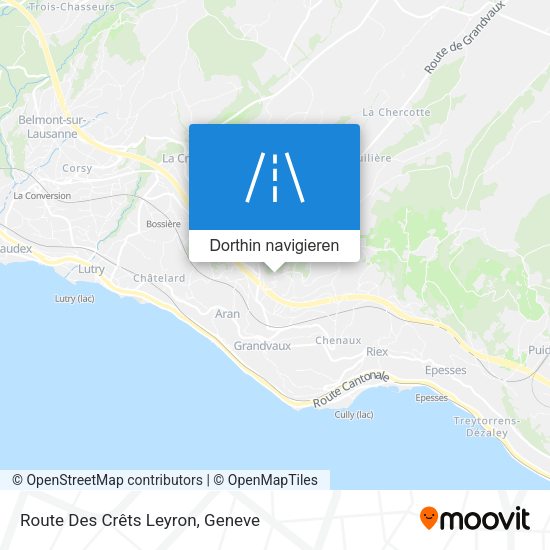 Route Des Crêts Leyron Karte