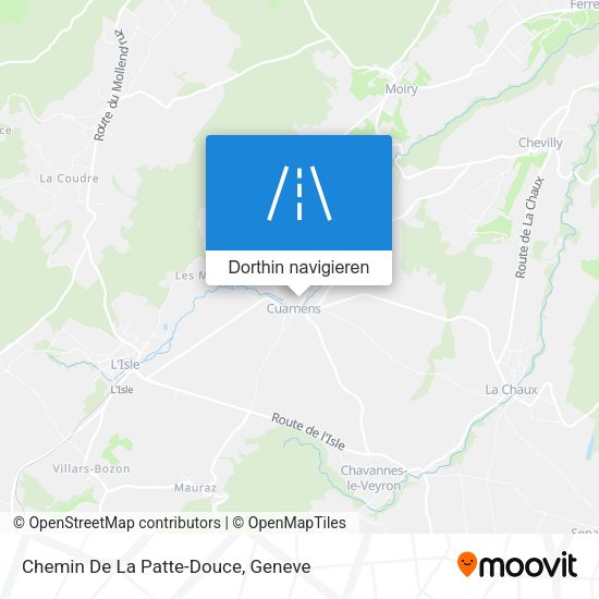 Chemin De La Patte-Douce Karte