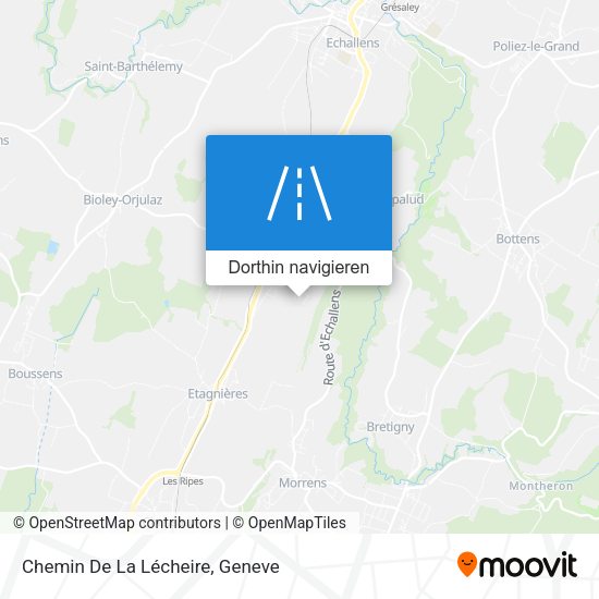 Chemin De La Lécheire Karte