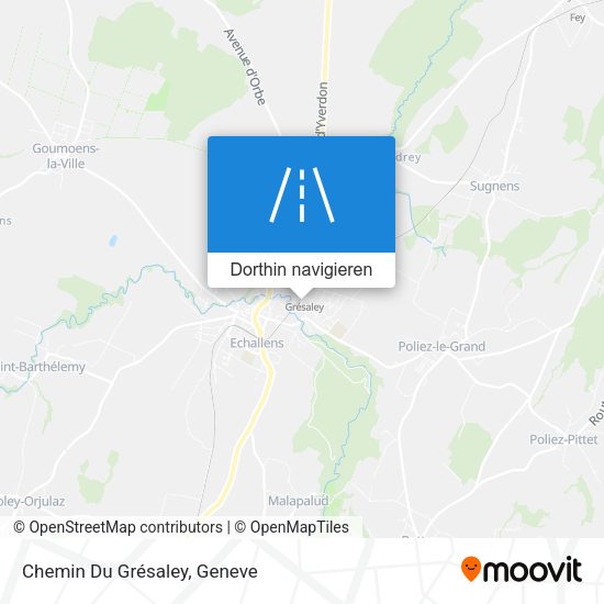 Chemin Du Grésaley Karte