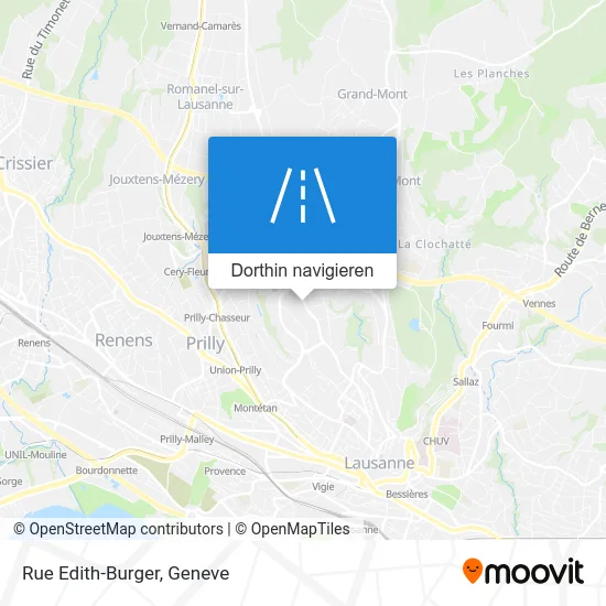 Rue Edith-Burger Karte