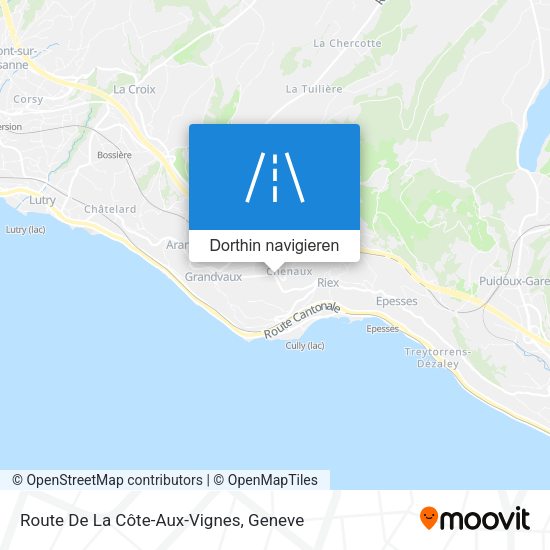 Route De La Côte-Aux-Vignes Karte