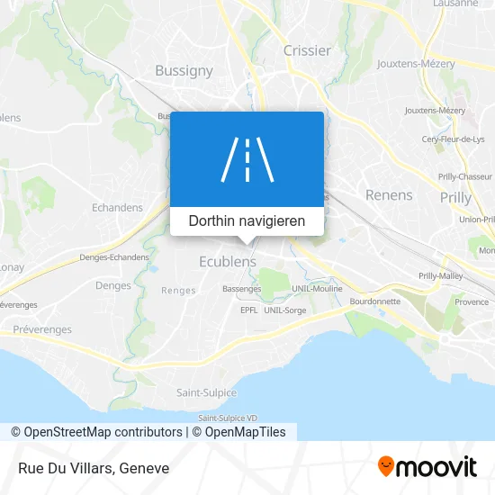 Rue Du Villars Karte