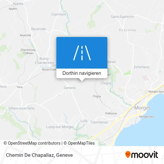 Chemin De Chapallaz Karte