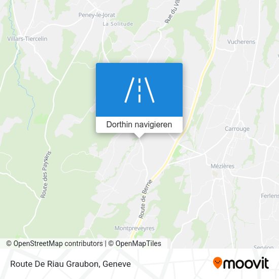 Route De Riau Graubon Karte