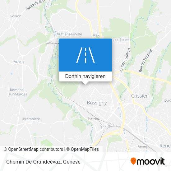 Chemin De Grandcévaz Karte