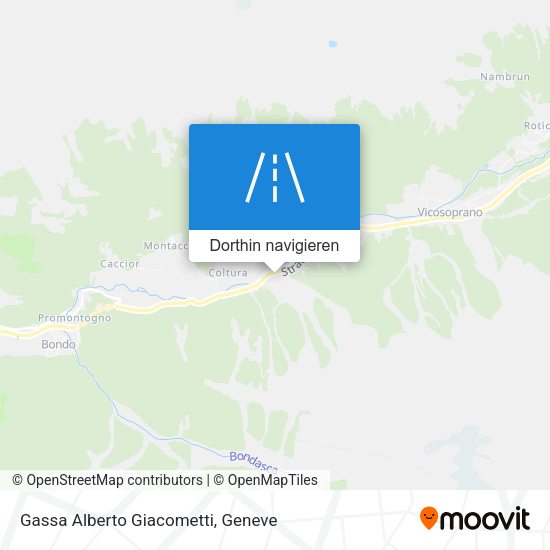 Gassa Alberto Giacometti Karte