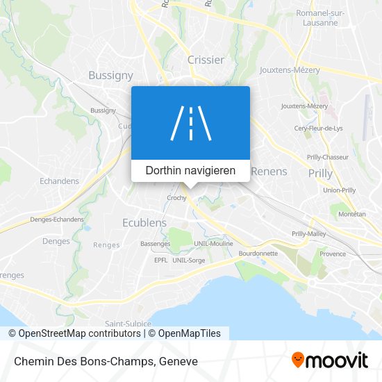 Chemin Des Bons-Champs Karte