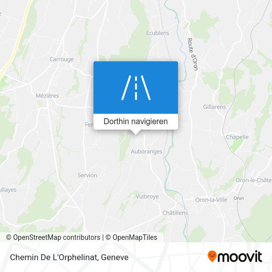 Chemin De L'Orphelinat Karte