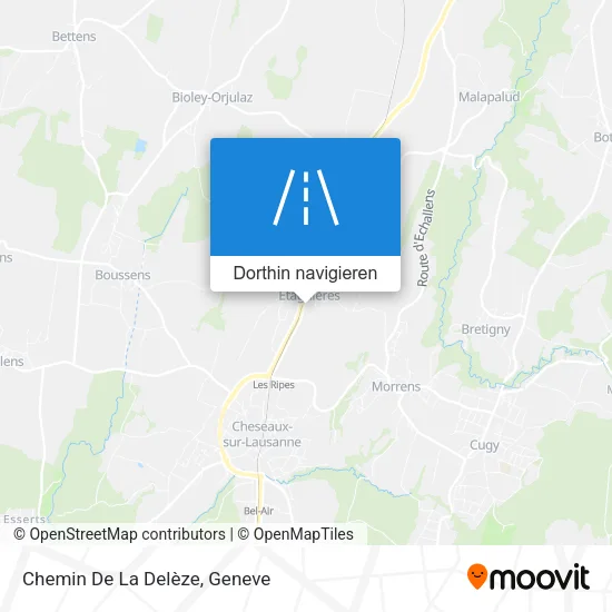 Chemin De La Delèze Karte