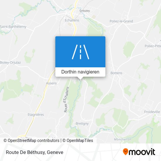 Route De Béthusy Karte