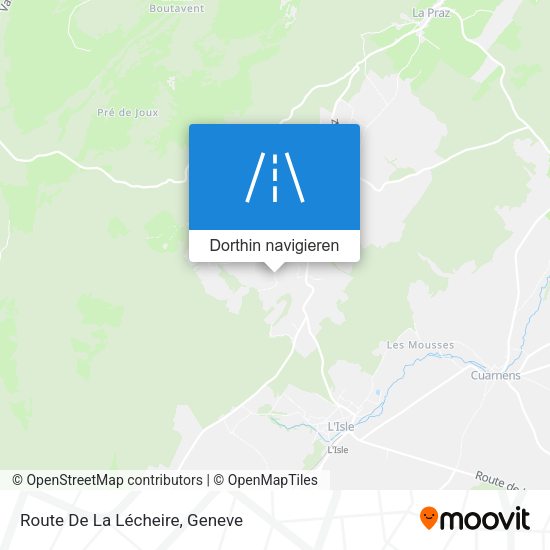 Route De La Lécheire Karte