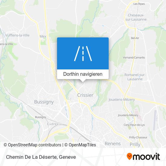 Chemin De La Déserte Karte