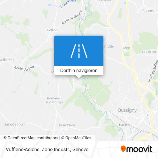 Vufflens-Aclens, Zone Industr. Karte