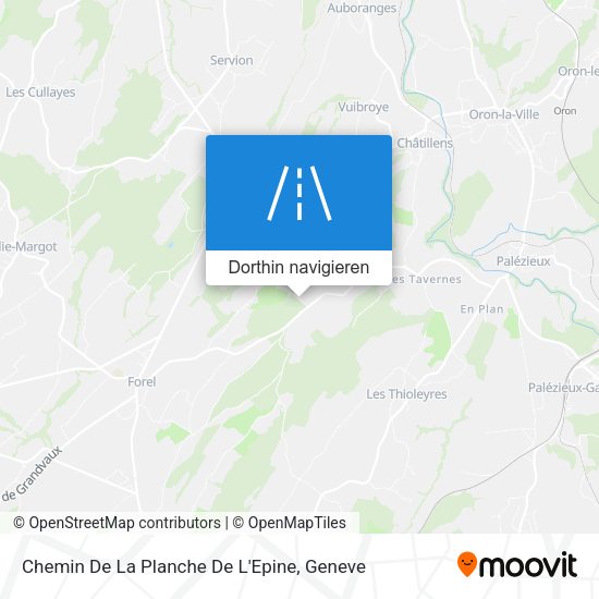 Chemin De La Planche De L'Epine Karte