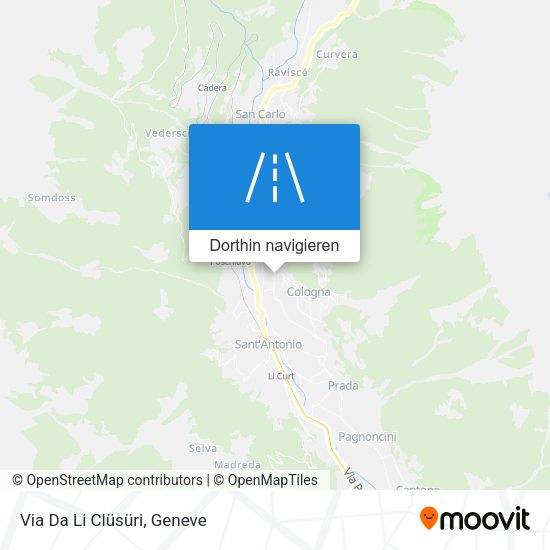 Via Da Li Clüsüri Karte