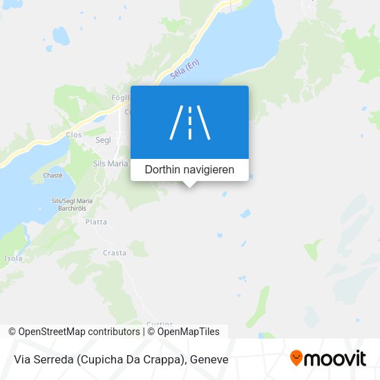 Via Serreda (Cupicha Da Crappa) Karte