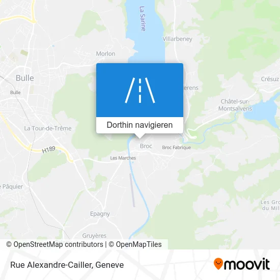 Rue Alexandre-Cailler Karte