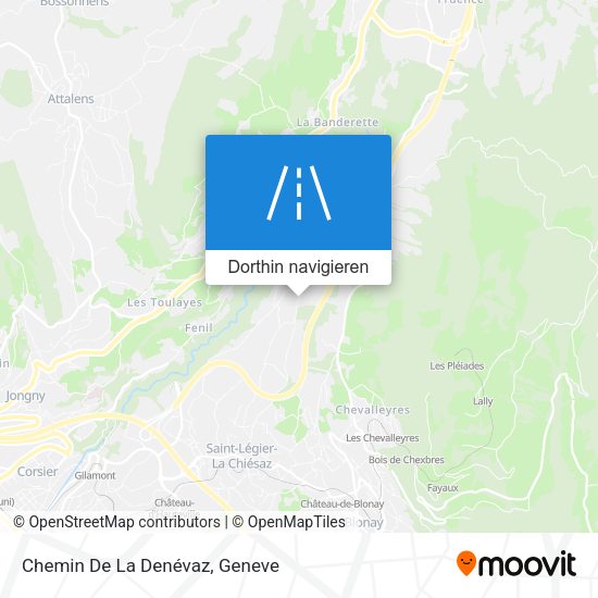 Chemin De La Denévaz Karte