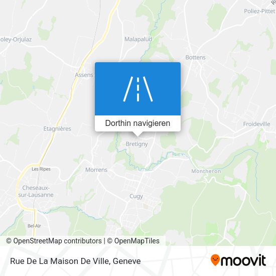 Rue De La Maison De Ville Karte