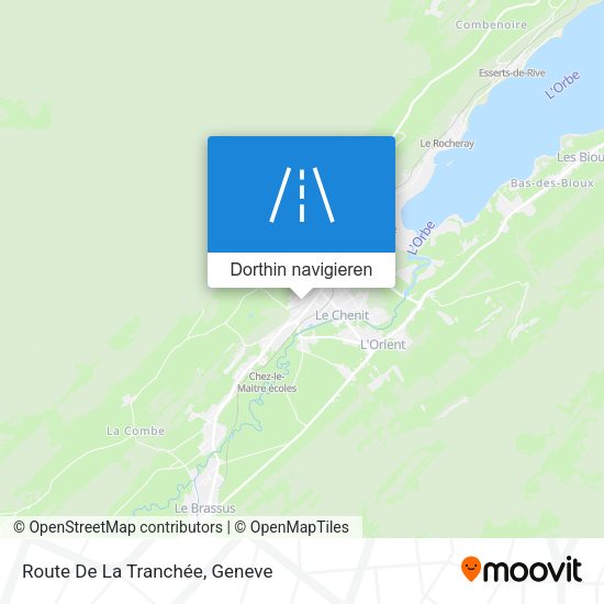 Route De La Tranchée Karte
