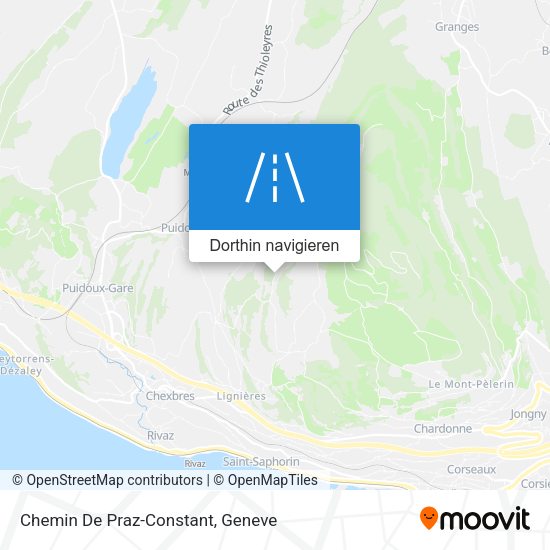 Chemin De Praz-Constant Karte