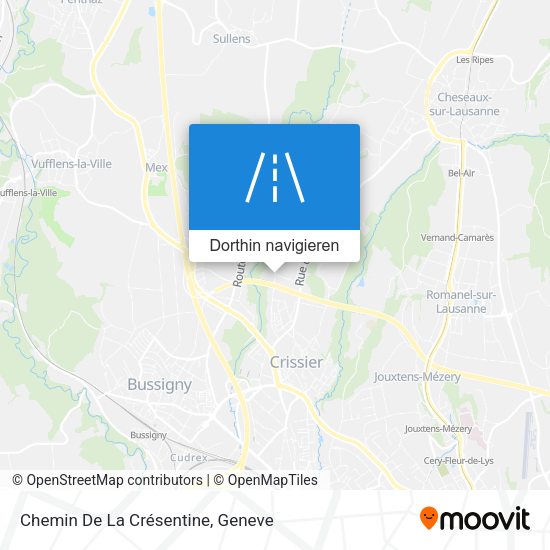 Chemin De La Crésentine Karte