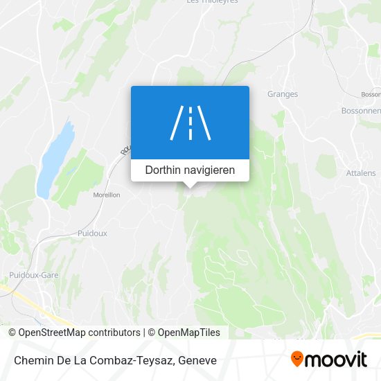 Chemin De La Combaz-Teysaz Karte