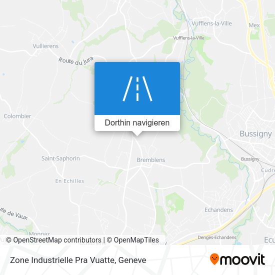 Zone Industrielle Pra Vuatte Karte