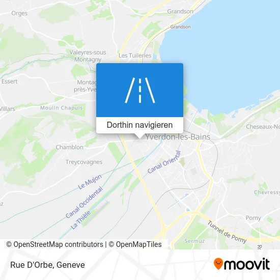 Rue D'Orbe Karte