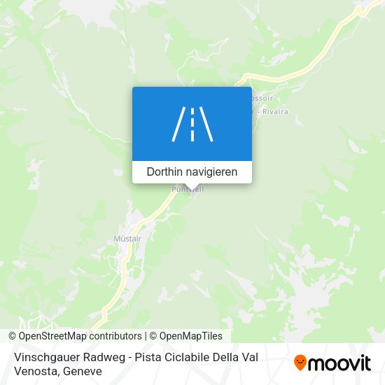 Vinschgauer Radweg - Pista Ciclabile Della Val Venosta Karte